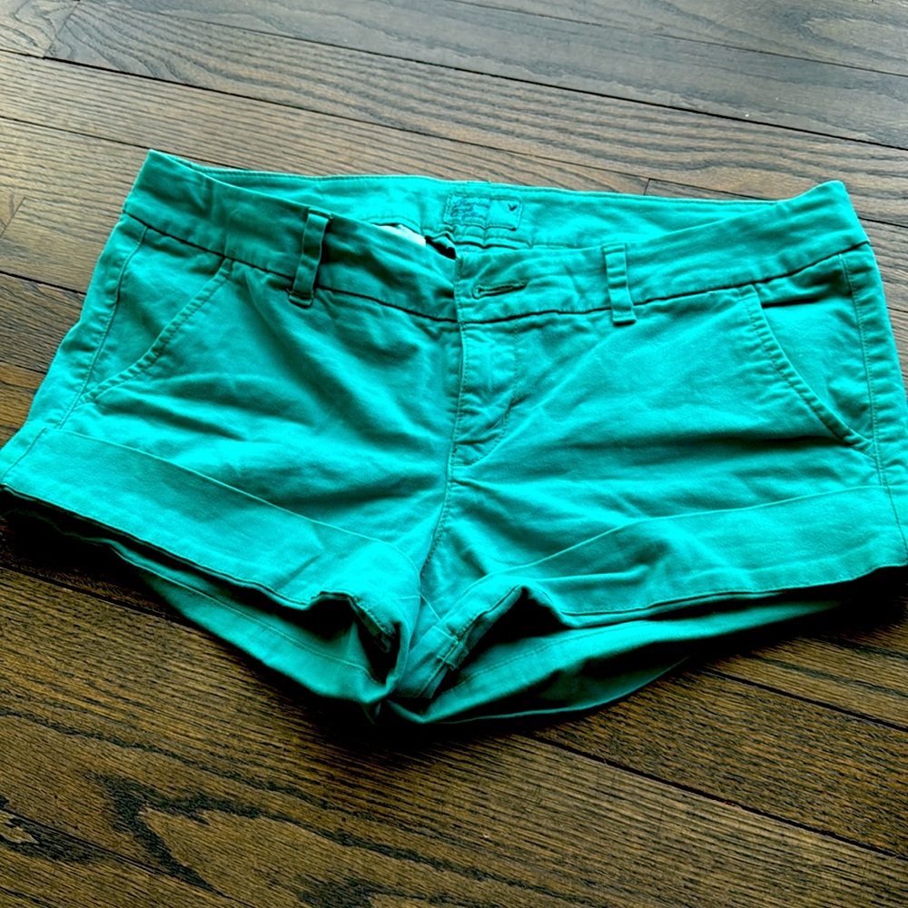American Eagle Outfitters size 8 Teal chinos.
